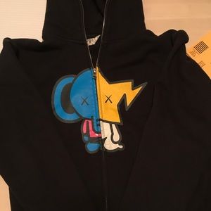 BAPE baby milo x kaws zip up
